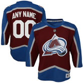 NHL Colorado Avalanche Youth Home Custom Replica Jersey - Burgundy