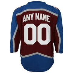 NHL,Custom Colorado Avalanche Youth Home Custom Replica Jersey - Burgundy