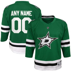 NHL Dallas Stars Youth Home Replica Custom Jersey - Green