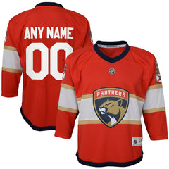 NHL Florida Panthers Youth Home Replica Custom Jersey - Red