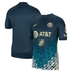 Club America Youth 2021/22 Away Breathe Stadium Replica Jersey Navy