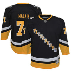 NHL Evgeni Malkin Pittsburgh Penguins Youth 2021/22 Alternate Premier Player Jersey - Black