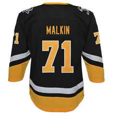 NHL Evgeni Malkin Pittsburgh Penguins Youth 2021/22 Alternate Premier Player Jersey - Black