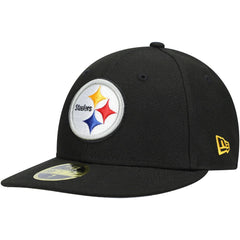 Pittsburgh Steelers New Era Omaha Low Profile 59FIFTY Fitted Hat Black