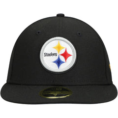 Pittsburgh Steelers New Era Omaha Low Profile 59FIFTY Fitted Hat Black