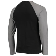 Las Vegas Raiders New Era League Raglan Long Sleeve T-Shirt Black/Gray