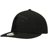Atlanta Falcons New Era Black on Black Low Profile 59FIFTY II Fitted Hat Black