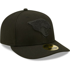 Jacksonville Jaguars New Era Black on Black Low Profile 59FIFTY II Fitted Hat Black