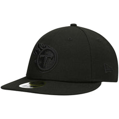 Tennessee Titans New Era Black on Black Low Profile 59FIFTY II Fitted Hat Black