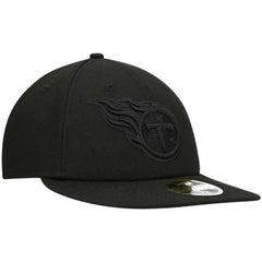 Tennessee Titans New Era Black on Black Low Profile 59FIFTY II Fitted Hat Black