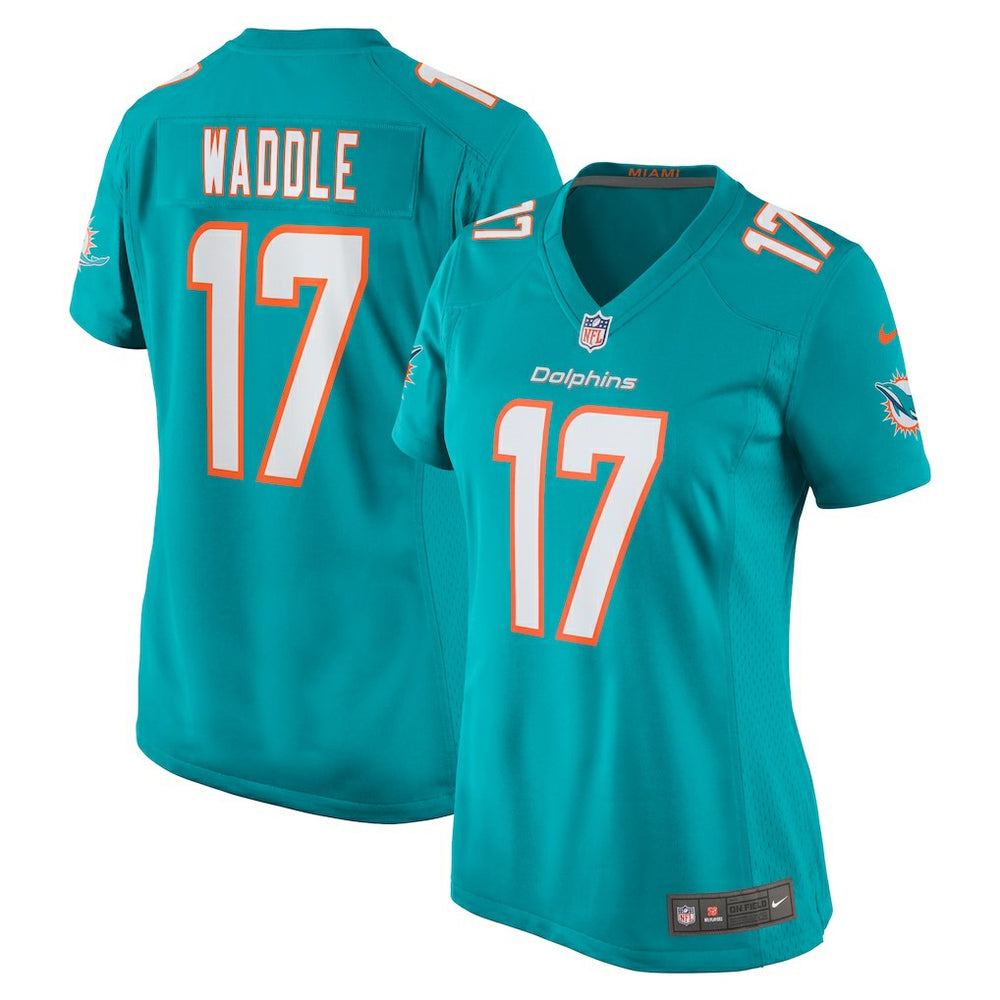NFL Jaylen Waddle Miami Dolphins Women's Game Player Jersey - Aqua