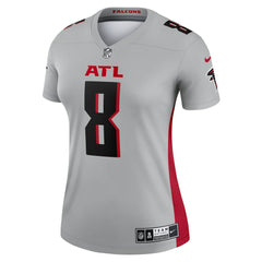 Kyle Pitts Sr. Atlanta Falcons Women's Inverted Legend Player Performance Top Gray