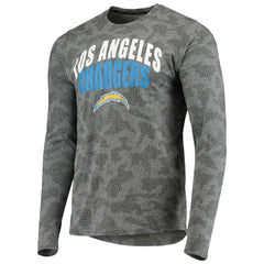 Los Angeles Chargers MSX by Michael Strahan Camo Performance Long Sleeve T-Shirt Black