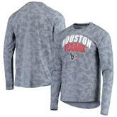 Houston Texans MSX by Michael Strahan Camo Performance Long Sleeve T-Shirt Navy