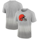Cleveland Browns Team Ombre T-Shirt Heathered Gray/Gray