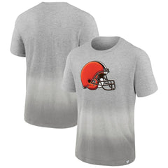 Cleveland Browns Team Ombre T-Shirt Heathered Gray/Gray