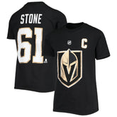 NHL Mark Stone Vegas Golden Knights Youth Player Name & Number T-Shirt - Black