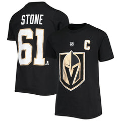 NHL Mark Stone Vegas Golden Knights Youth Player Name & Number T-Shirt - Black