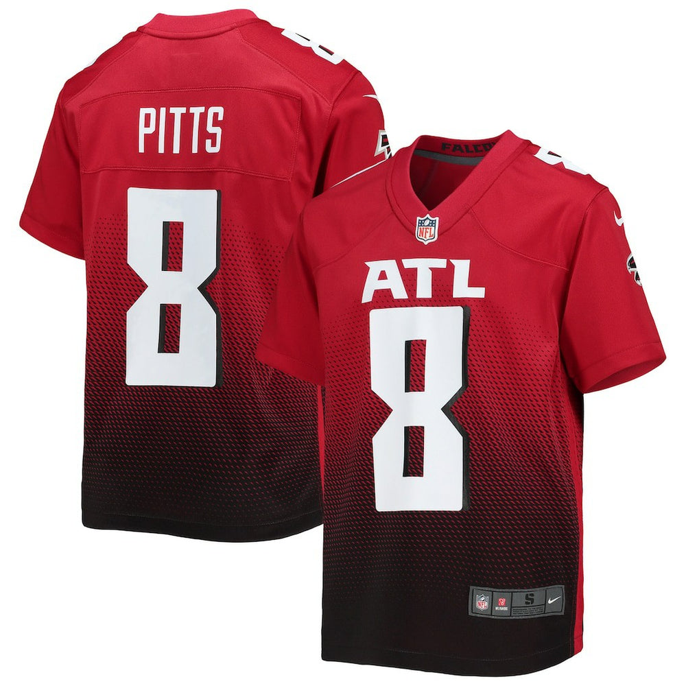 NFL Kyle Pitts Sr. Atlanta Falcons Youth Game Jersey - Red