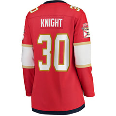 NHL Spencer Knight Florida Panthers Fanatics Women's Home Breakaway Jersey - Red