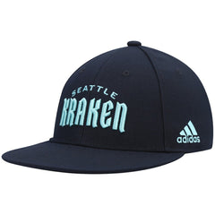 NHL Seattle Kraken adidas Team Snapback Hat - Deep Sea Blue