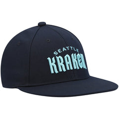 NHL Seattle Kraken adidas Team Snapback Hat - Deep Sea Blue