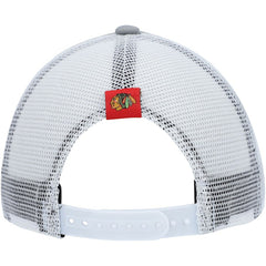 NHL Chicago Blackhawks adidas Women's Foam Trucker Snapback Hat - Gray/White