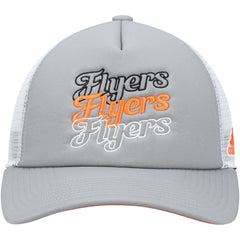 NHL Philadelphia Flyers adidas Women's Foam Trucker Snapback Hat - Gray/White
