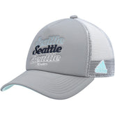 NHL Seattle Kraken adidas Women's Foam Trucker Snapback Hat - Gray/White