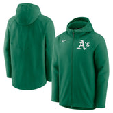 Athletics Nike Authentic Collection Performance Raglan Full-Zip Hoodie - Kelly Green Hoodies