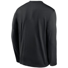Miami Marlins Nike Authentic Collection Performance Long Sleeve T-Shirt - Black T-shirts
