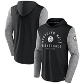 Brooklyn Nets Deep Rotation Performance Pullover Hoodie Black/Heathered Charcoal