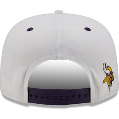 Minnesota Vikings New Era Sparky Original 9FIFTY Snapback Hat White/Purple