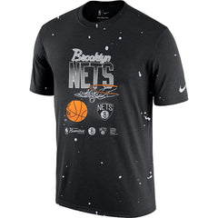Brooklyn Nets Courtside Splatter T-Shirt Black