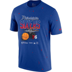 Philadelphia 76ers Courtside Splatter T-Shirt Royal
