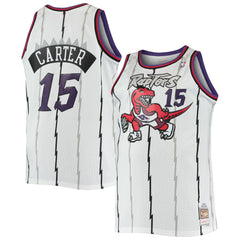NBA Vince Carter Toronto Raptors 1998/99 Big & Tall Hardwood Classics Swingman Jersey - White