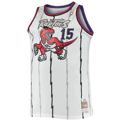 NBA Vince Carter Toronto Raptors 1998/99 Big & Tall Hardwood Classics Swingman Jersey - White