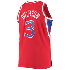 NBA Allen Iverson Philadelphia 76ers 1996/97 Big & Tall Hardwood Classics Swingman Jersey - Red