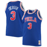 NBA Allen Iverson Philadelphia 76ers 1996/97 Big & Tall Hardwood Classics Swingman Jersey - Royal