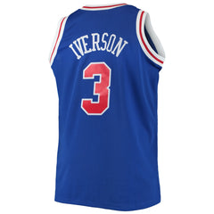 NBA Allen Iverson Philadelphia 76ers 1996/97 Big & Tall Hardwood Classics Swingman Jersey - Royal