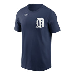 Detroit Tigers Nike Cooperstown Collection Wordmark T-Shirt - Navy T-shirts