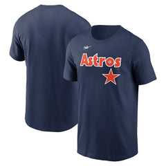 Houston Astros Nike Cooperstown Collection Wordmark T-Shirt - Navy T-shirts