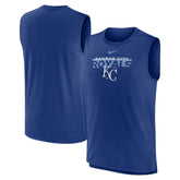 Kansas City Royals Nike Knockout Stack Exceed Performance Muscle Tank Top -Royal Tanks
