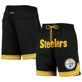 Pittsburgh Steelers Just Don Gold Rush Shorts Black