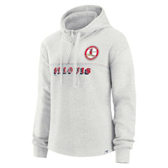 St. Louis Cardinals Fanatics Women's True Classics Legacy Quarter-Zip Hoodie - Oatmeal Hoodies