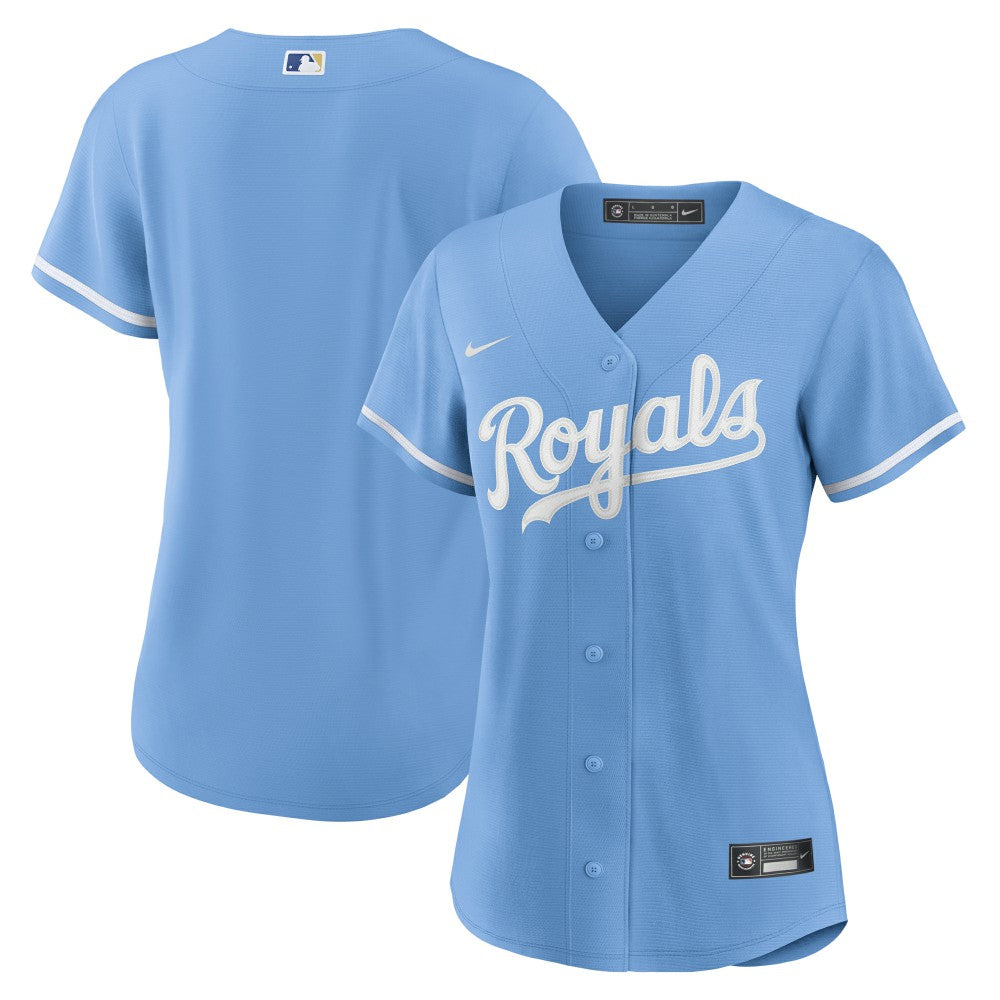 MLB Kansas City Royals Nike Women's Alternate Replica Team Logo Jersey - Light Blue
