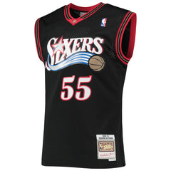 NBA Dikembe Mutombo Philadelphia 76ers Hardwood Classics Swingman Jersey - Black