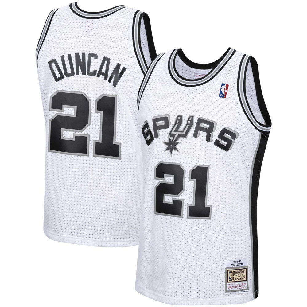 NBA Tim Duncan San Antonio Spurs 1998/99 Hardwood Classics Swingman Jersey - White