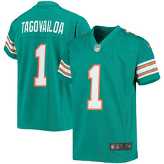 NFL Tua Tagovailoa Miami Dolphins Youth Game Jersey - Aqua