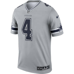 Dak Prescott Dallas Cowboys Inverted Legend Player Performance Top Gray